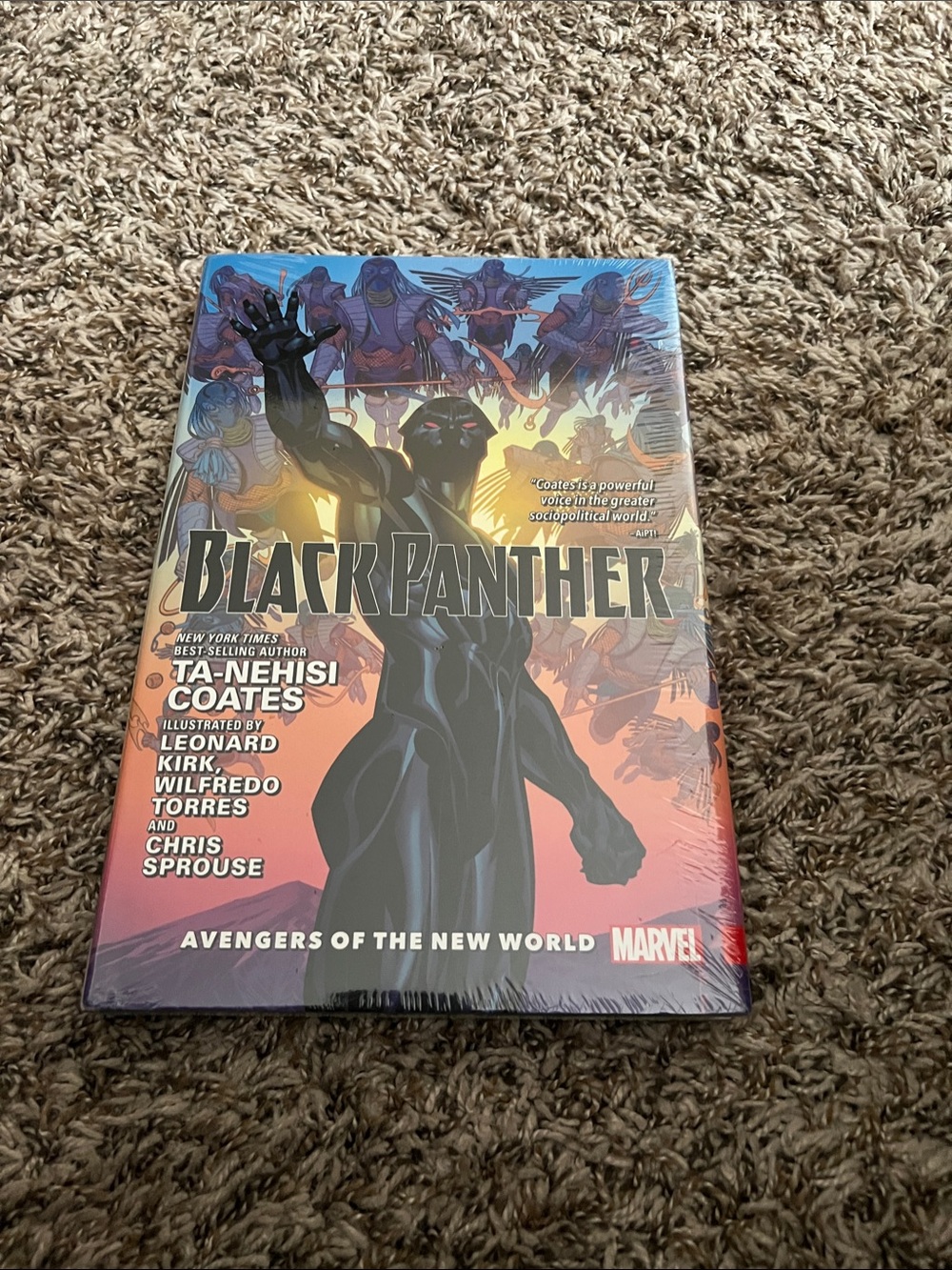 Marvel Black Panther Hardcover – Black with Orange and Purple Artwork